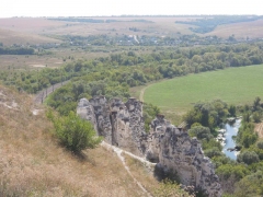 Дивногорье, меловые столбы